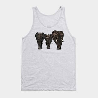 Elephant Family Tank Top